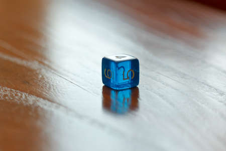 Rolling Casino Dice closeup. Cube luck numberの写真素材