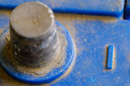 Accumulator charging, terminals. Car repair Service stationの写真素材