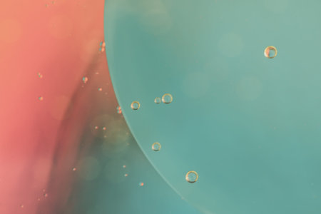 Water drops abstract multicolor vivid colors background