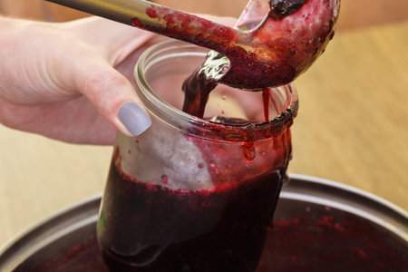 Jam cooking berries fruit food making summer.