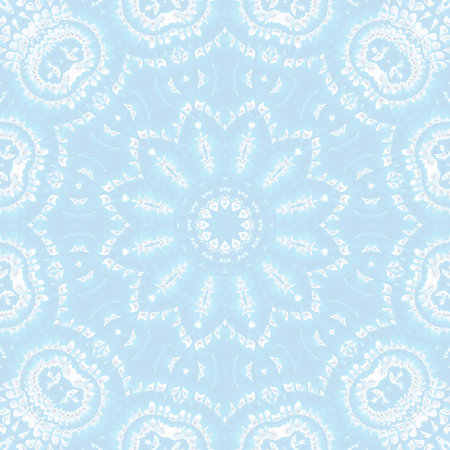 blue cloud sky kaleidoscope pattern texture atmosphere. ornament.