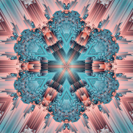 cristal symmetry abstract design pattern background geometric. geometry.の写真素材
