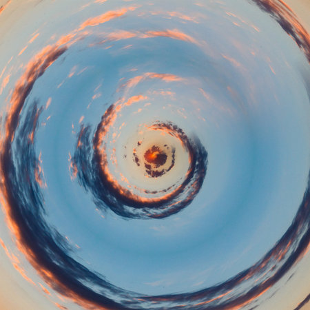 background clouds sky spiral twirl sunset nature. beauty.
