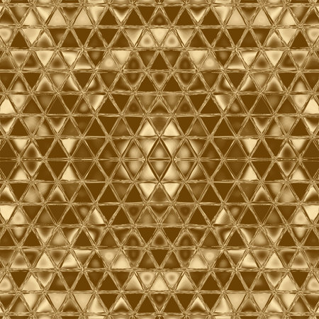 Gold mosaic abstract element and kaleidoscope ornamental backdrop,  trend.の写真素材