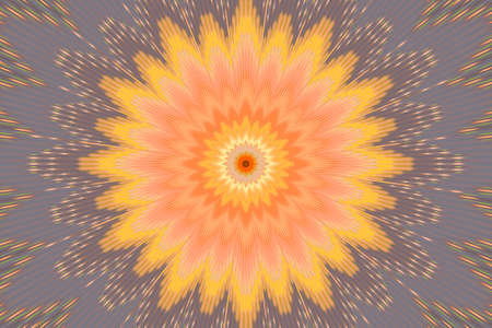 floral pattern rainbow background multicolor bright geometric. shapes.の写真素材