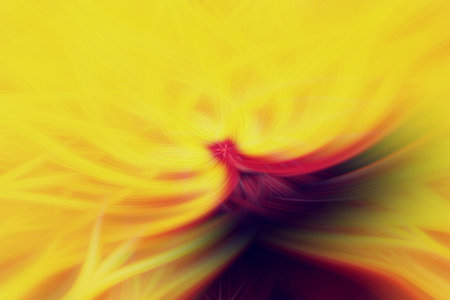 yellow background rays pattern blur texture fantasy. swirl.の写真素材