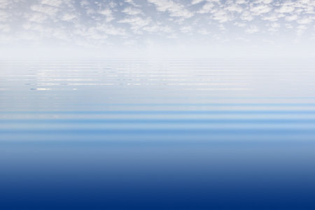 water nature landscape sky summer reflection blue. ocean.の写真素材