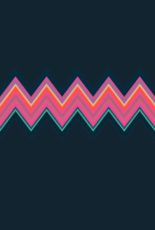 zigzag pattern dark night geometric chevron background. art city.