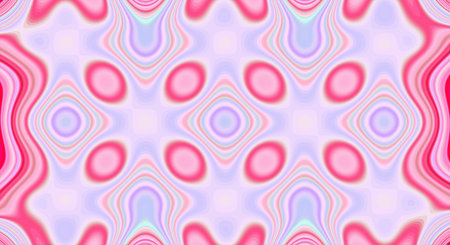 Psychedelic symmetry abstract pattern and hypnotic background texture,  illustration geometric.