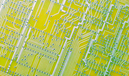 Empty circuit board, pcb printed computer technology,  chipの写真素材