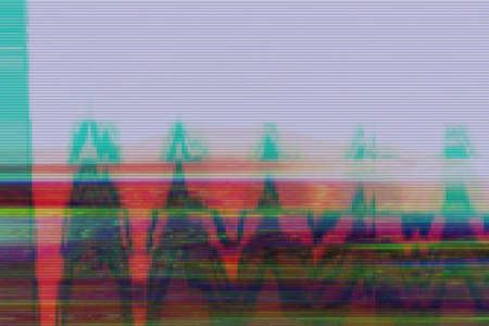 Glitch vhs background artifact noise damage texture,  display error.の写真素材