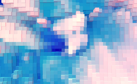 Abstract cube 3d extrude background design texture,  wallpaper digital.