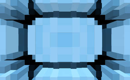 Cube 3d extrude symmetry background pattern wallpaper,  graphic ornament.の写真素材