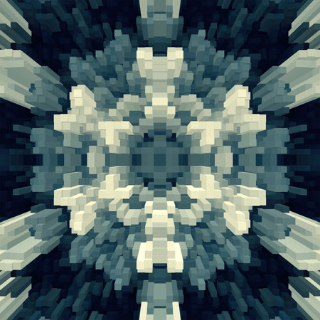 Cube 3d extrude symmetry background pattern wallpaper,  render simple.