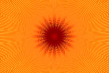 orange flower pattern floral kaleidoscope ornament background. decor red.の写真素材