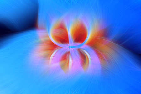 orange flame fire star background explosion fractal. deep.の写真素材