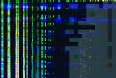 Glitch digital abstract artifacts distortion background futuristic,  bad grunge.