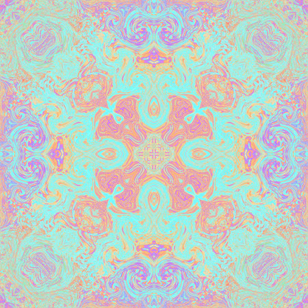 vintage pattern abstract symmetry kaleidoscope background art. decorative.