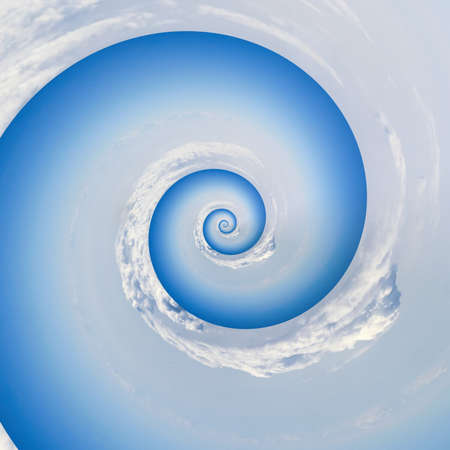 background clouds sky spiral twirl sunset nature. collage.の写真素材