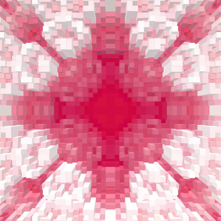Cube 3d extrude symmetry background pattern wallpaper, backdrop seamless.