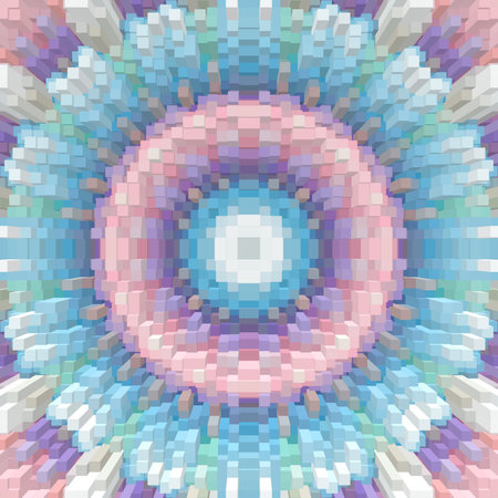 Cube 3d extrude symmetry background pattern wallpaper, repeat geometry.