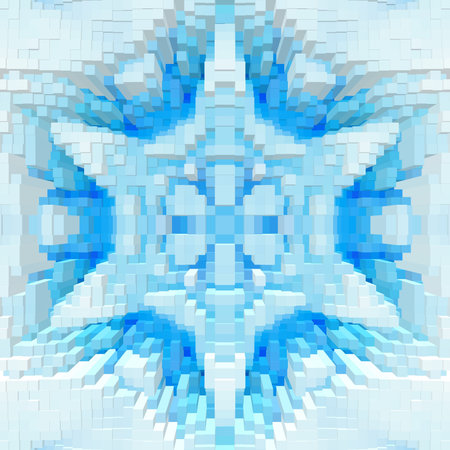 Cube 3d extrude symmetry background pattern wallpaper, ornament shape.
