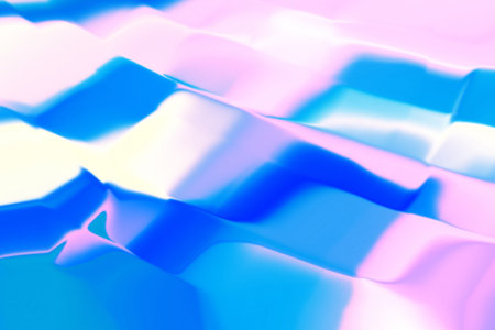 Hologram foil background texture and rainbow abstract gradient, holographic blue.