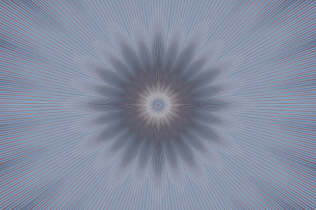 gray flower pattern floral kaleidoscope background illusion. motifs monochrome.