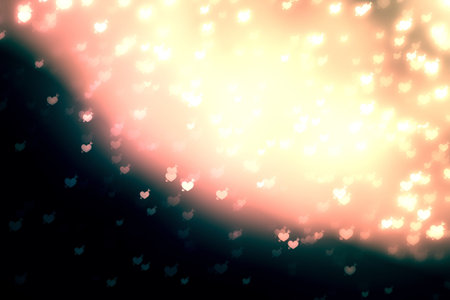 Background bokeh heart valentine arrow beautiful love, day shape.