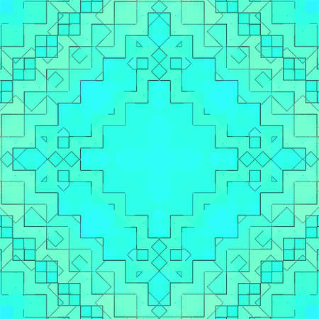 Mosaic abstract background pattern stained backdrop window, art colored.の写真素材