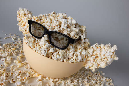 Halloween food holiday corn monster for party dessert, funny.の写真素材