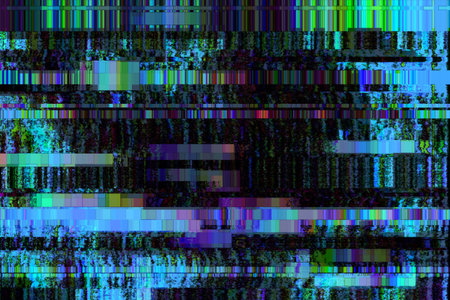 Glitch no signal background pixel noise display tv, distortion analog.