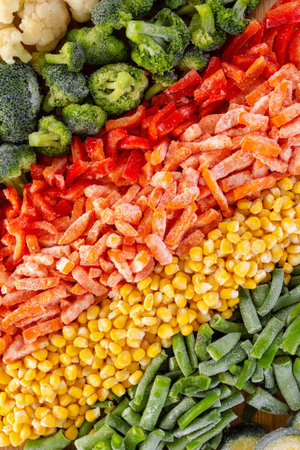 Vegetable food frost background and closeup healthy nutrition, natural ingredient.