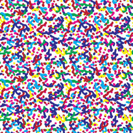 Cheerful joyful motley pattern common in nature, stripes and spots made via morphogenesis. Biology science abstract vector background. Reaction diffusion Turing.のイラスト素材