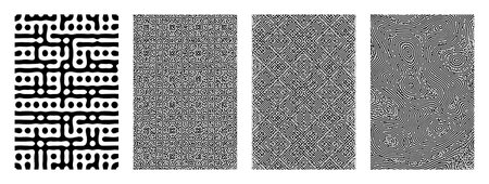 Vector abstract background bio diffusion turing pattern. geometric texture