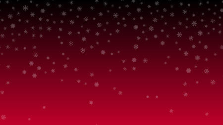 Red Christmas background snow illustration xmas winter decoration. season designのイラスト素材