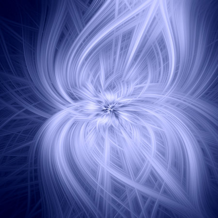 flame fractal dark background blue prominence art. scientific.の写真素材