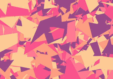Orange Geometric abstract chaos vector background concept template. creative elementのイラスト素材