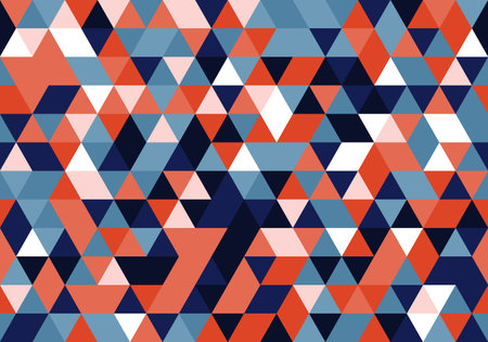 Multicolor Triangle repeat pattern design decoration decorative seamless. abstract seamlessのイラスト素材