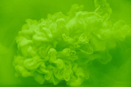 color water motion paint art liquid isolated, ink cloud.の写真素材