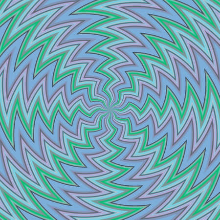 Radial ray zigzag pattern circular, distortion background. spiral twirlの写真素材