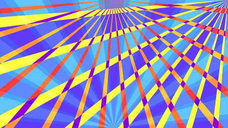 Retro ray rotate design radial bright background. animationの写真素材