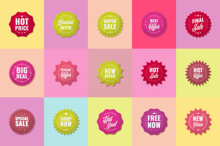 Label percent tag super sale promotion vector. offer black Fridayのイラスト素材