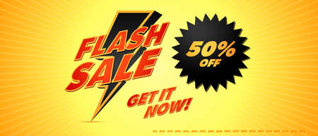 Flash sale discount vector background banner design. icon superのイラスト素材