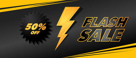 Flash sale discount vector background banner design. offer posterのイラスト素材
