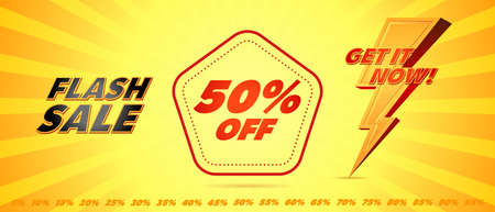 Flash sale discount vector background banner design. posterのイラスト素材