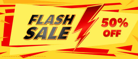 Flash sale discount vector background banner design. label specialのイラスト素材
