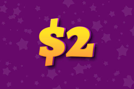 2 dollar usd price sale offer cost background. texture fridayの写真素材