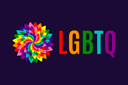 Lgbtq symbol sign background bisexual pride flag. paint designのイラスト素材