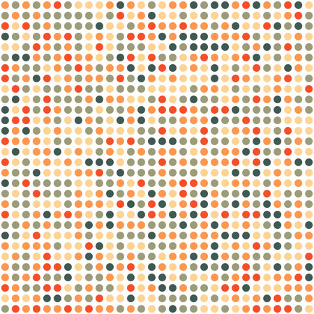 Abstract Vintage Pattern Dot red background texture geometric, vector decoration design illustration with copy space.のイラスト素材